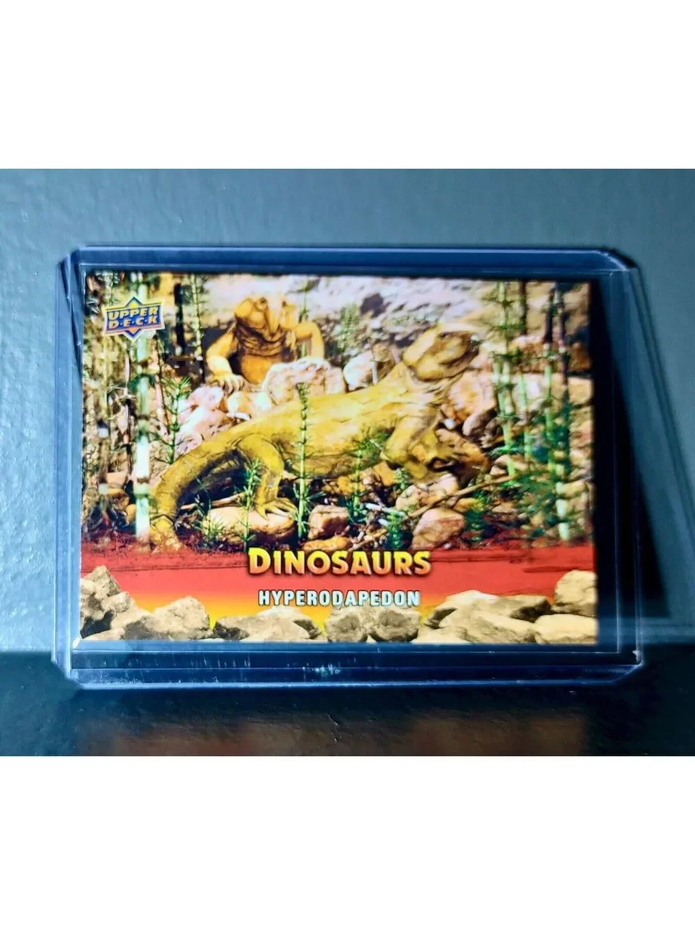 2015 Upper Deck Dinosaurs Hyperodapedon Extinction Red Parallel #72 Card